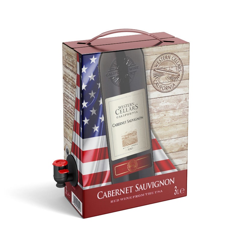 3L Cabernet Sauvignon de Californie Western Cellars 13%.