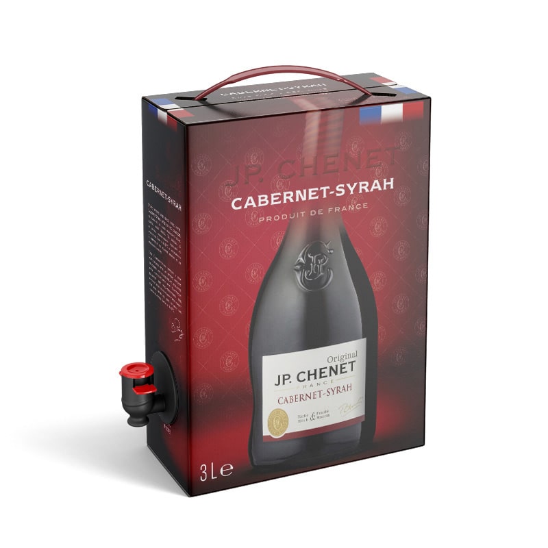 3L Vin de Pays D'OC Rouge Cabernet Syrah JP. Chanet 13%.