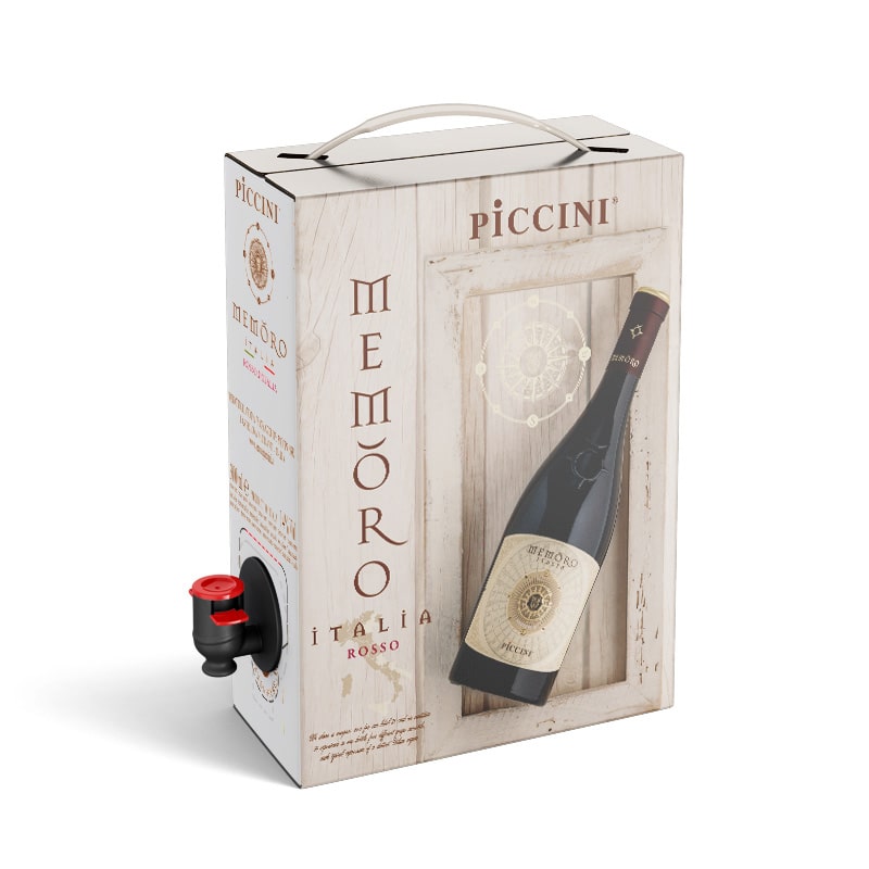 3L Vino Rosso Italiano Toscana 14% Memoro.