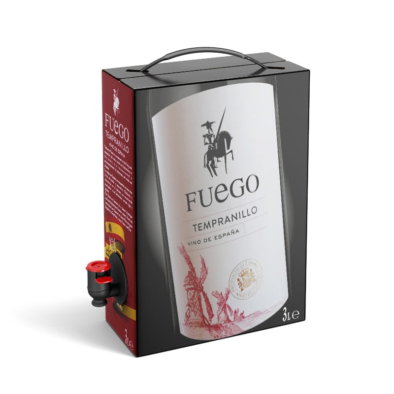 3L Tempranillo Vin D'Espagne Fuego 14%.