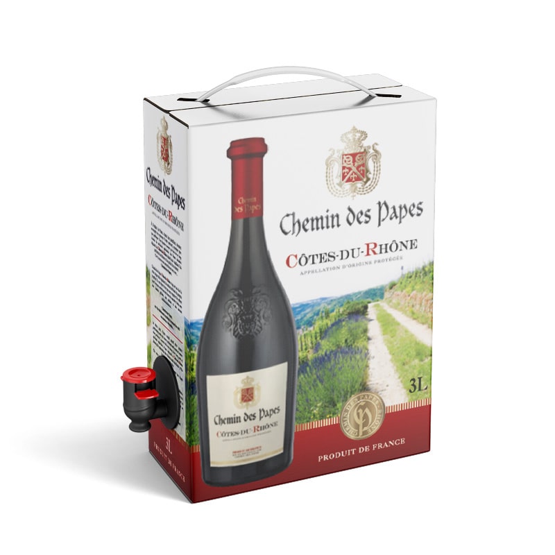 3L AOC Cotes Du Rhone Rouge Chemin Des Papes 14%