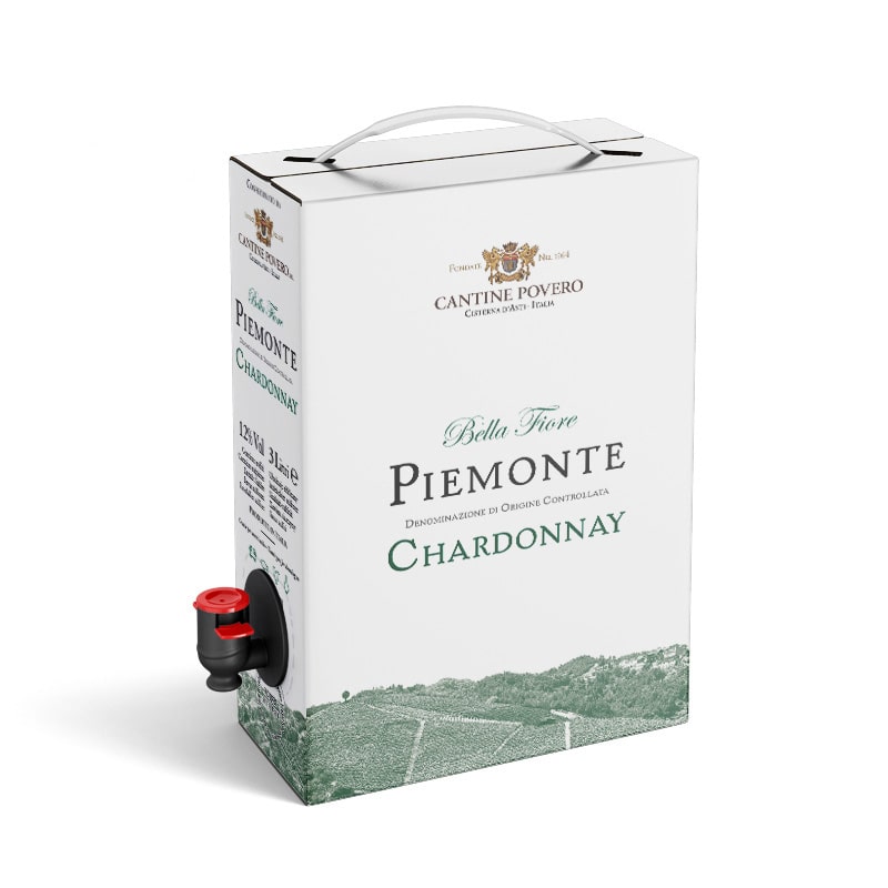 3L Chardonnay DOC Piemonte 12% Bella Fiore.