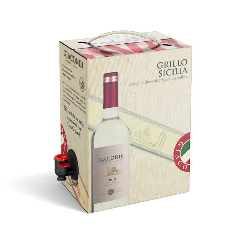 5L Grillo DOC Sicilia 12,5% Giacondi.