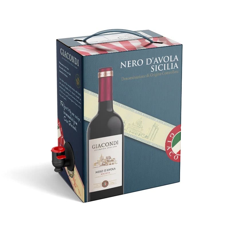 5L Nero D'Avola DOC Sicilia 13% Giacondi.